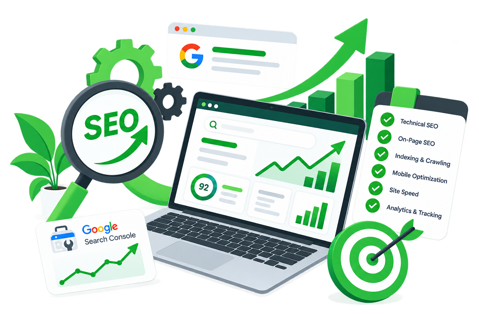 SEO foundations and website optimization