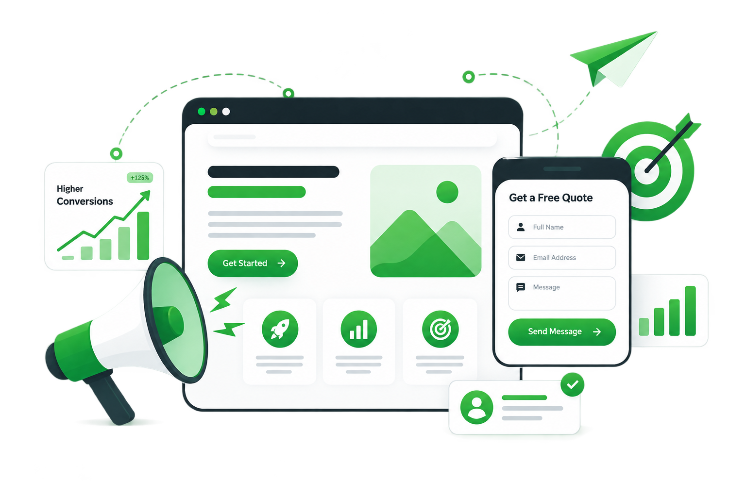 Campaign Landing Page Development Services from W3 Media