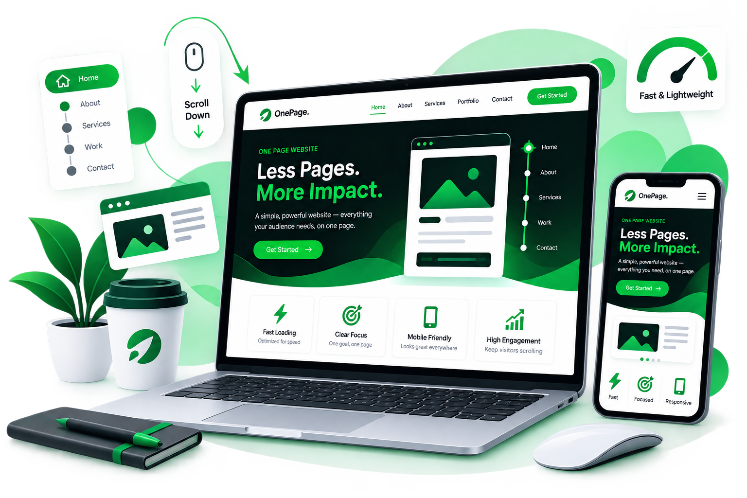 Single Page Website Development