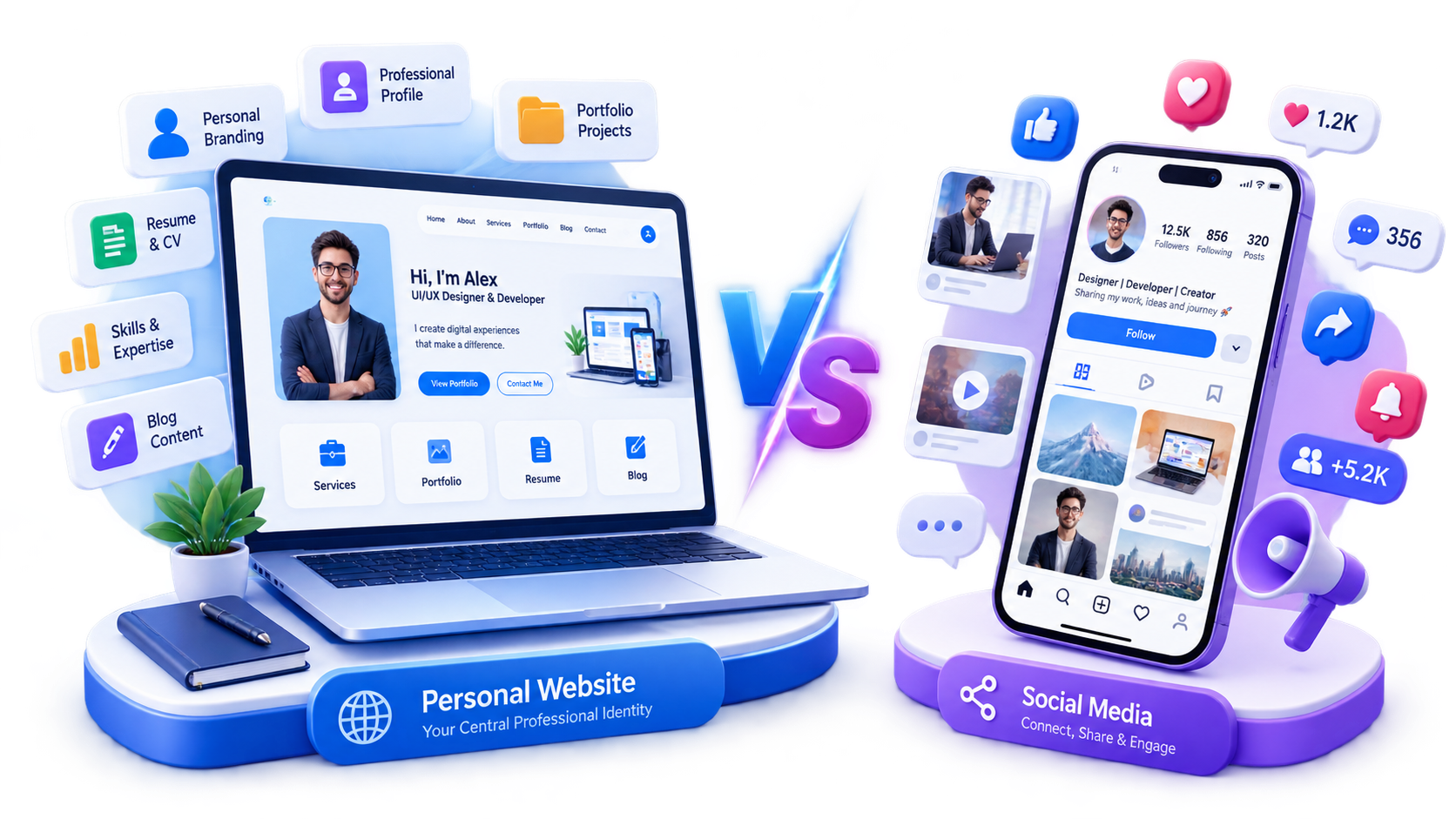 Personal website and digital presence