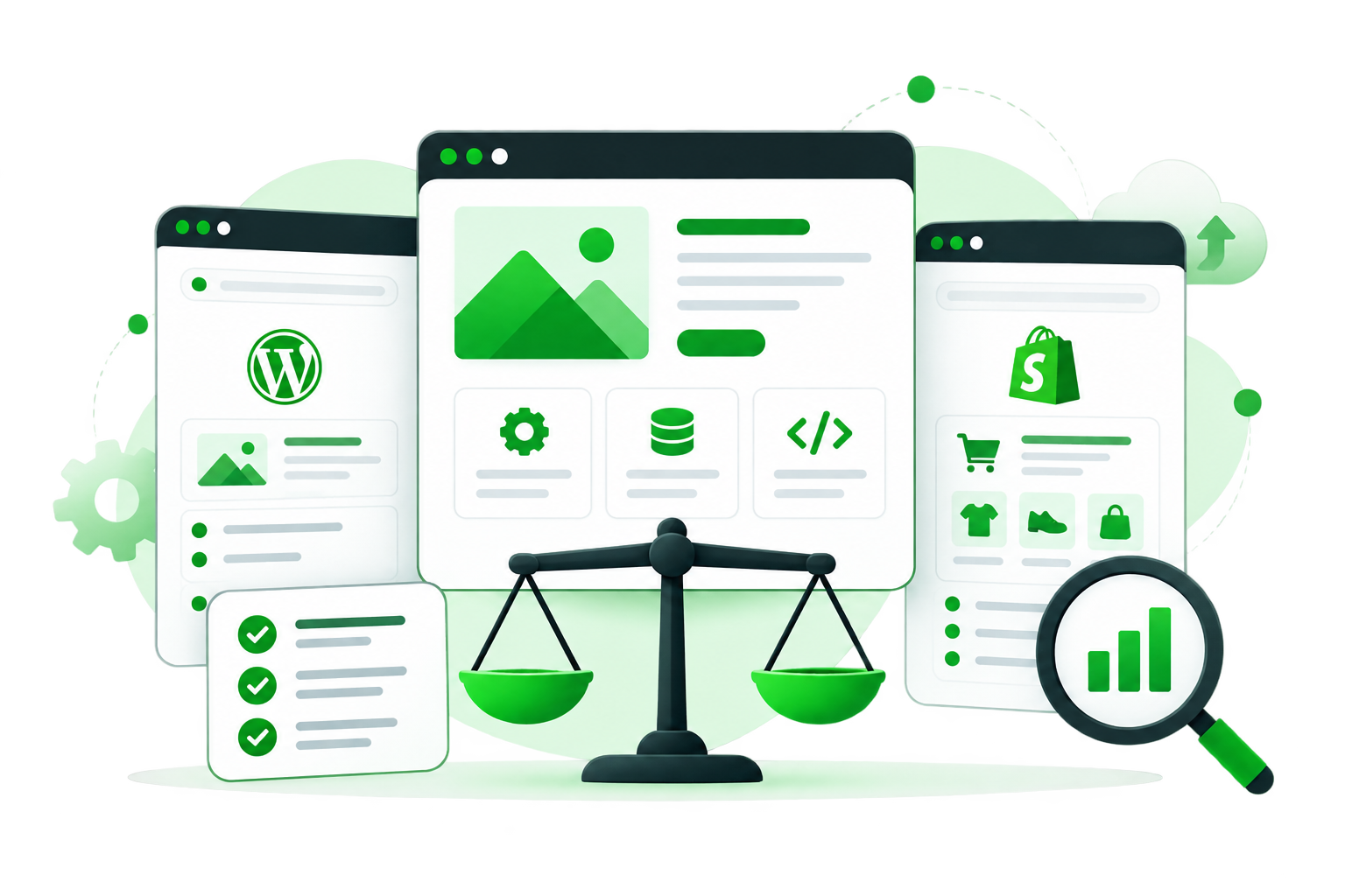 Compare website development approaches