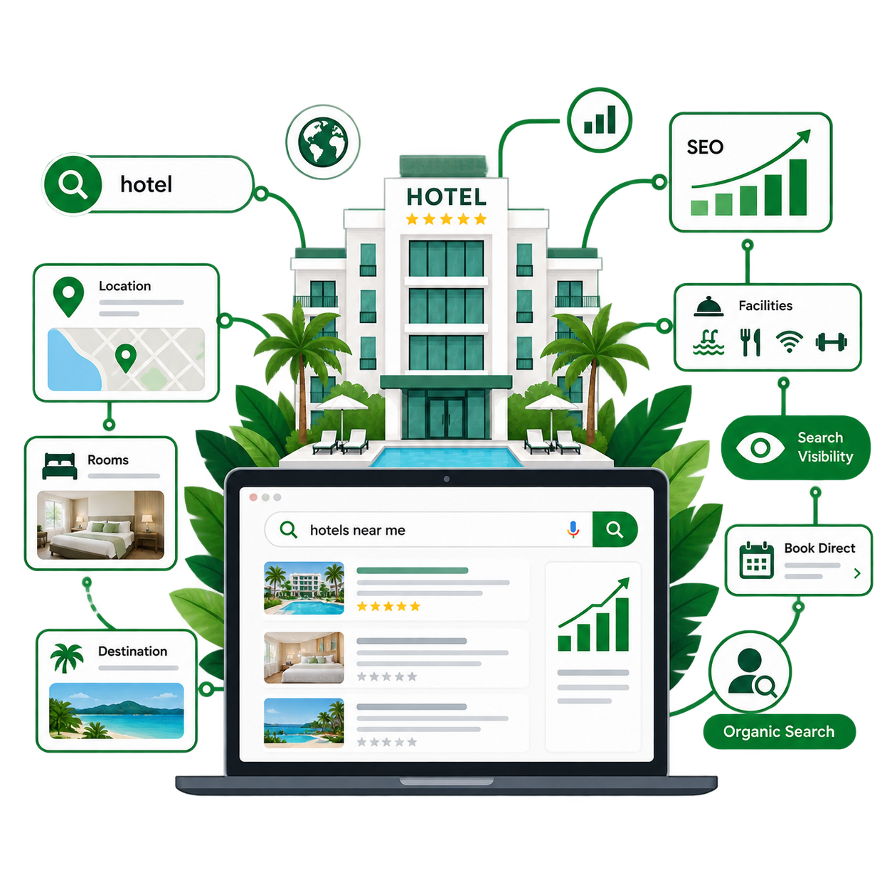 Hotel SEO for travel search demand in Sri Lanka