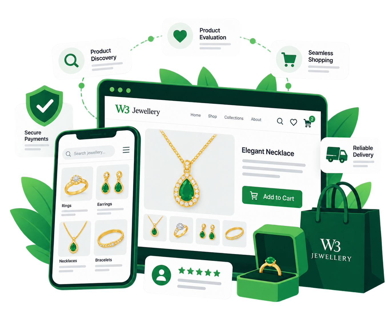 Jewellery eCommerce website and customer experience