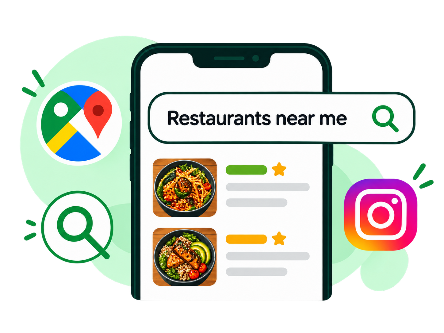 Search and social restaurant discovery