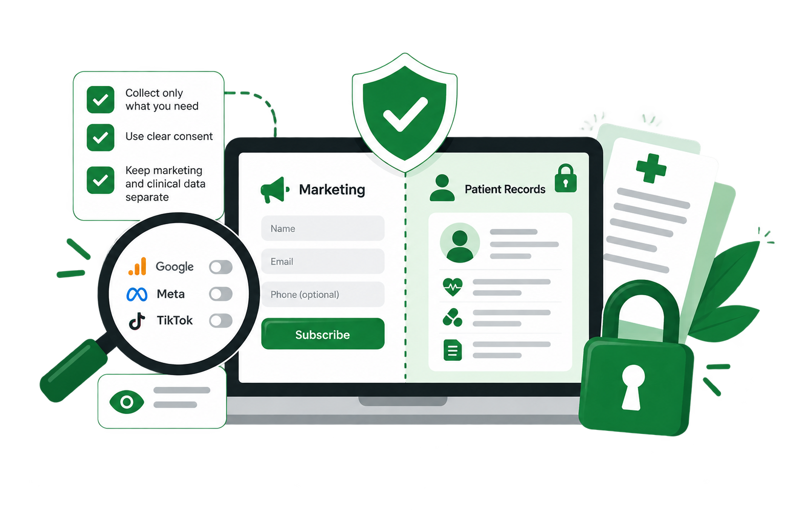 Healthcare privacy and sensitive data